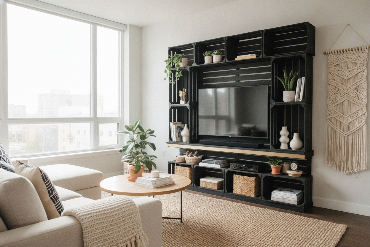 My $40 DIY TV Shelf Looks Better Than My Old $400 Console