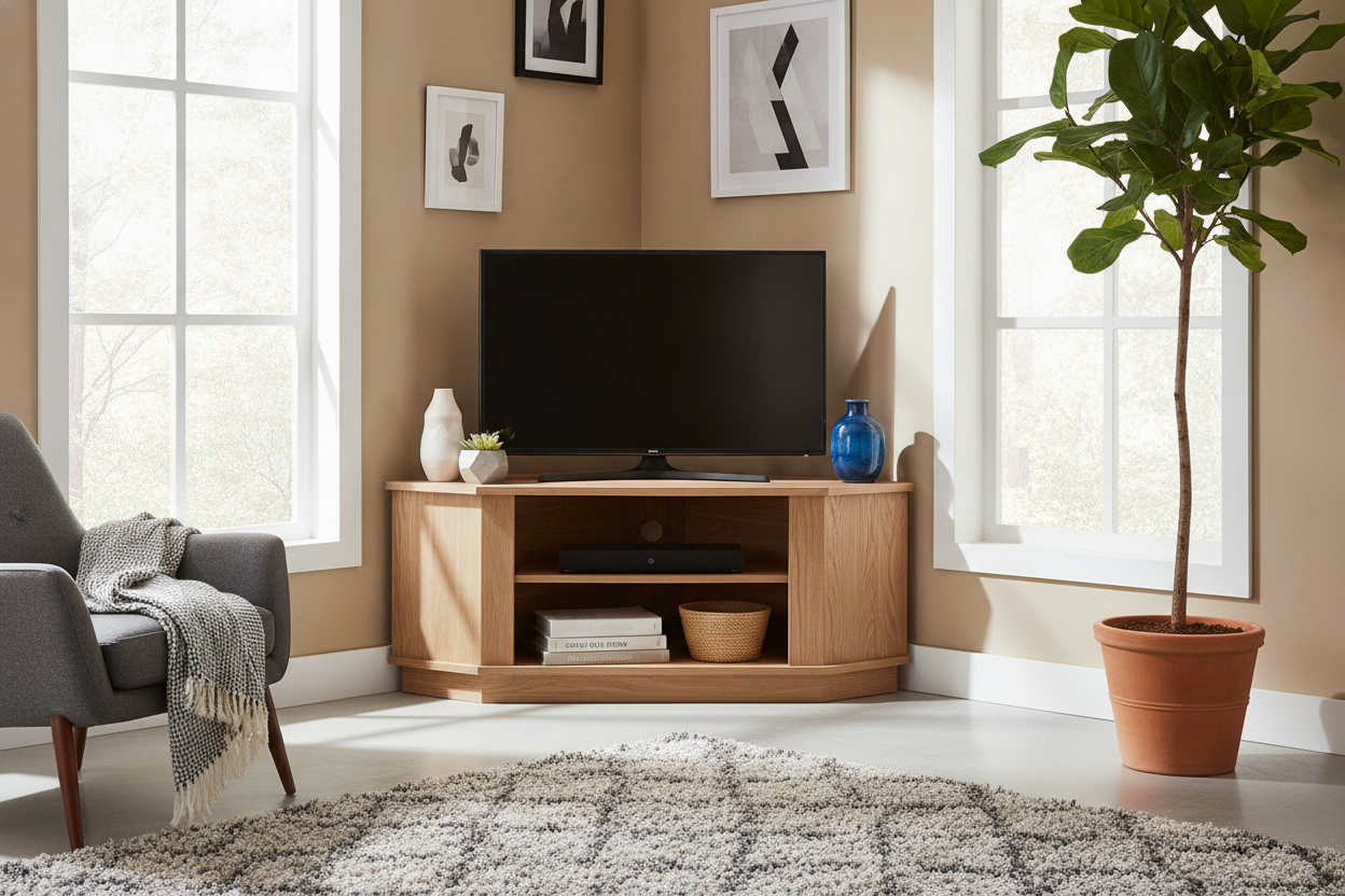 How to Style a Corner TV Stand Unit So It Looks Intentional
