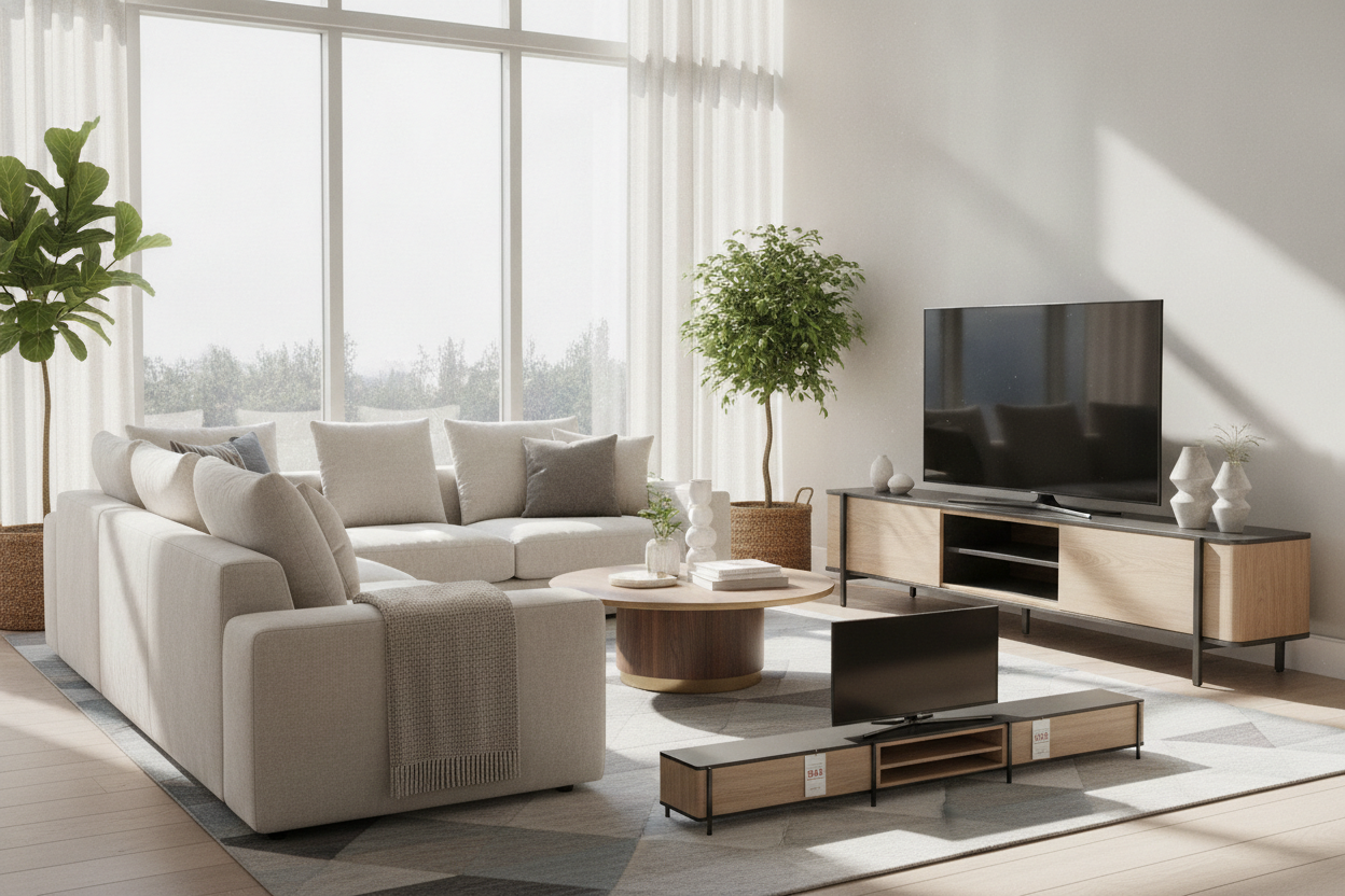 The Sizing Mistake We All Make With Television Stands on Sale