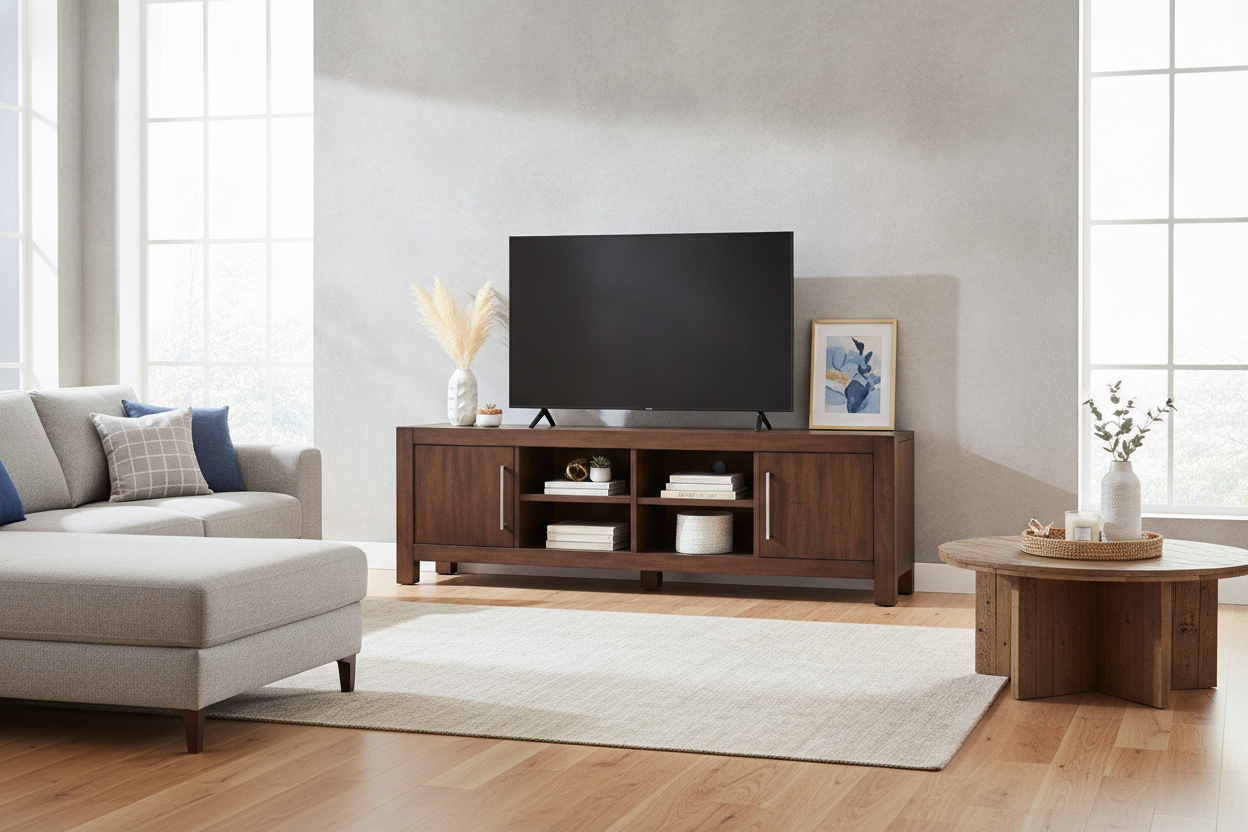 The Heavy-Duty TV Stand for 70 Inch TV Walmart Hid in the Back