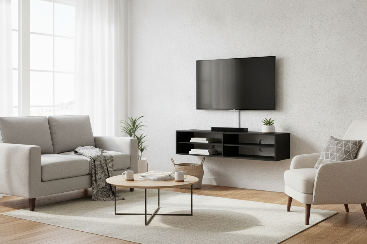 I Hung a Wall TV Stand Walmart Sells (And My Drywall Survived)
