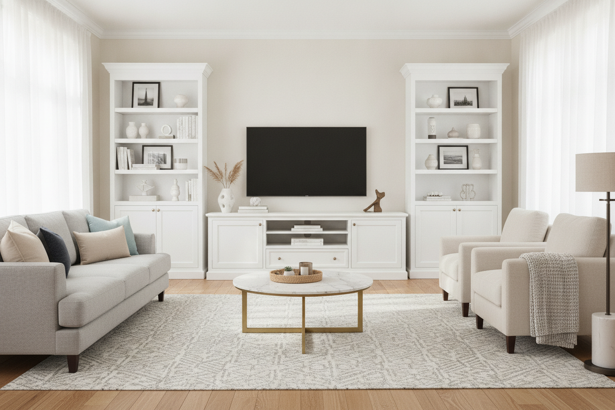 I Finally Traded My Peeling MDF for a White Solid Wood TV Stand