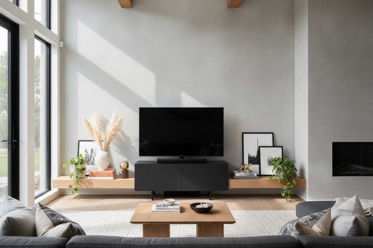 How I Stopped My Black Entertainment Stand From Looking Like a Void