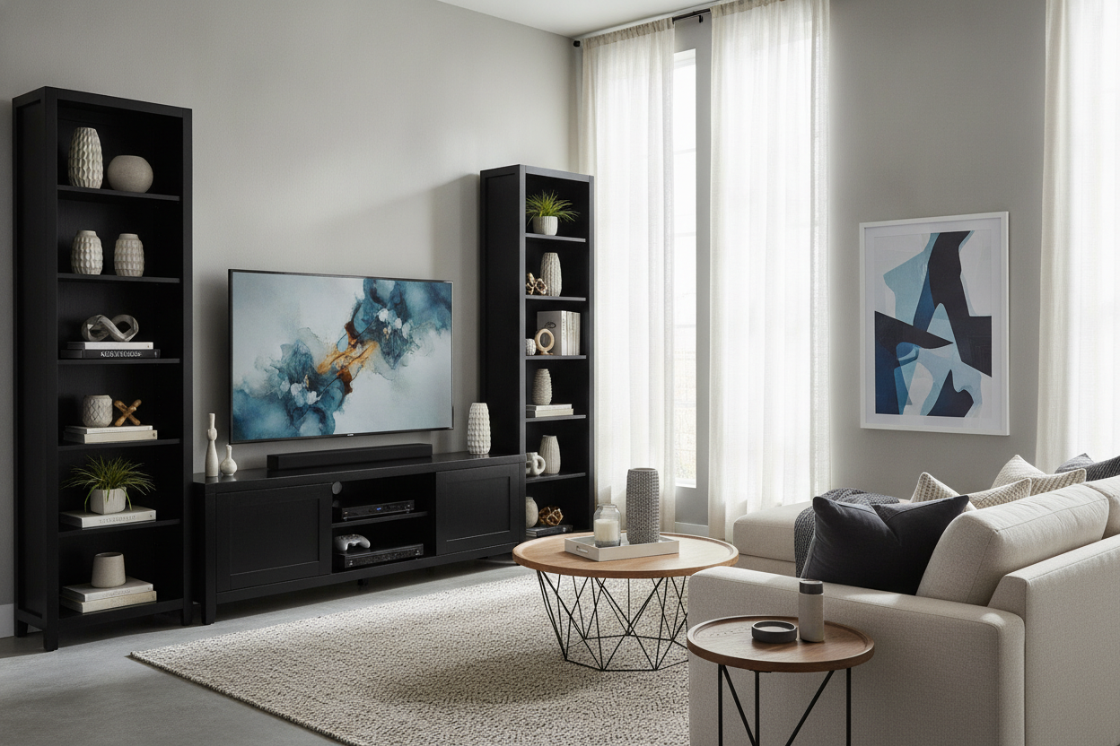 I Bought the Ashley Furniture Black TV Stand Everyone Has (Here's Why)