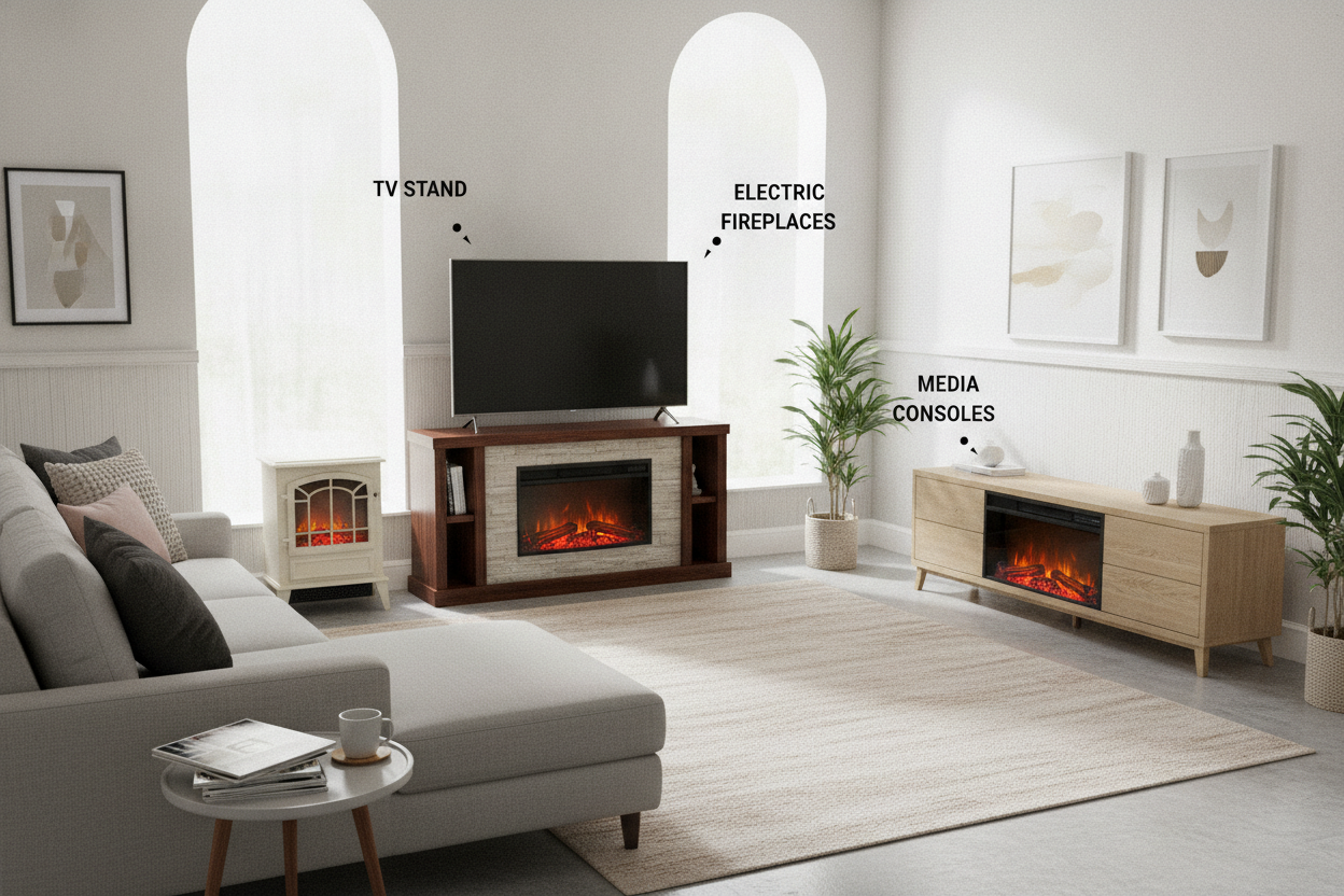 Can TV Stands With Electric Fireplace Look Good on a Budget?