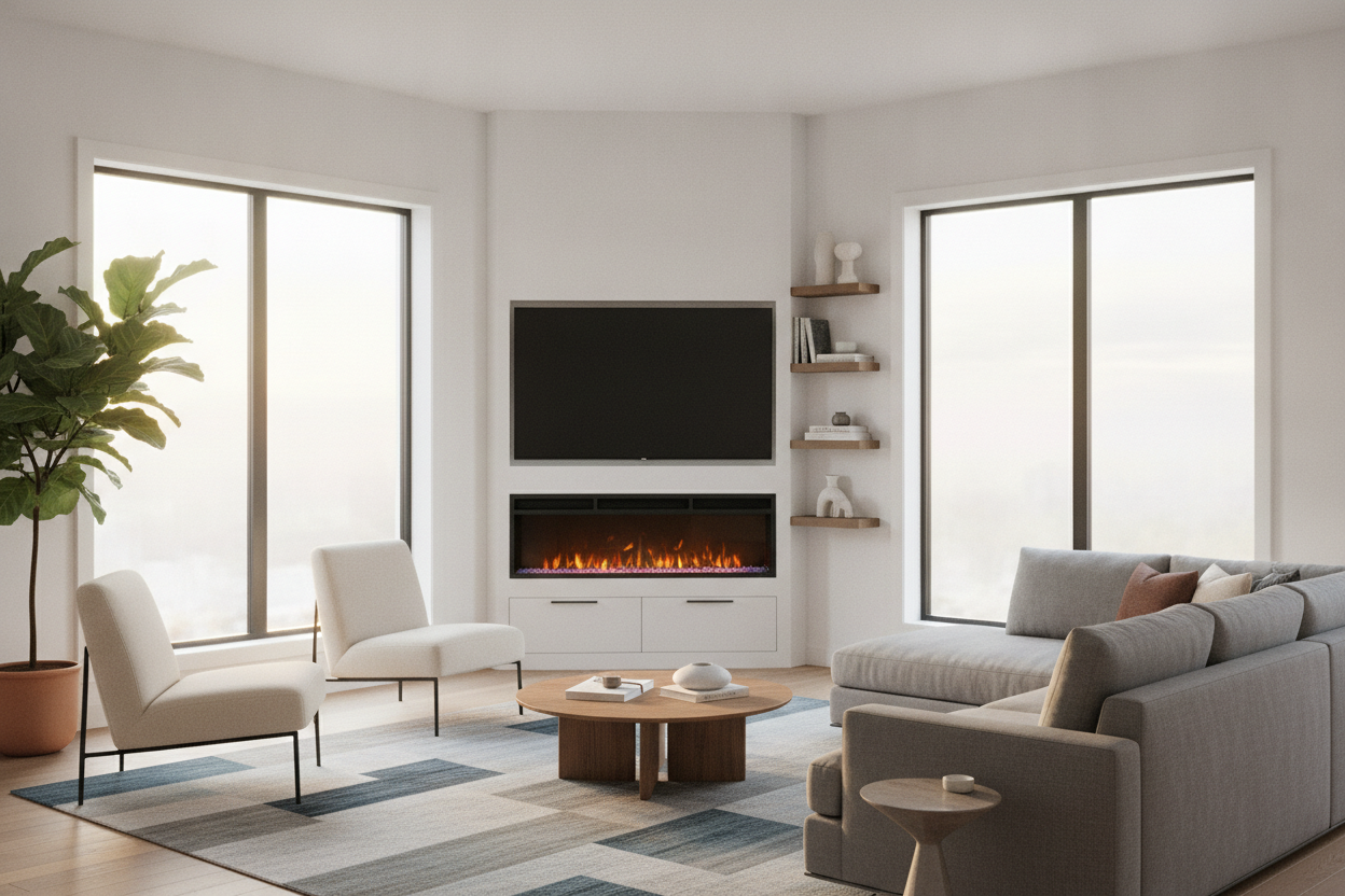 I Fixed My Traffic Flow With a Corner Electric Fireplaces TV Stand