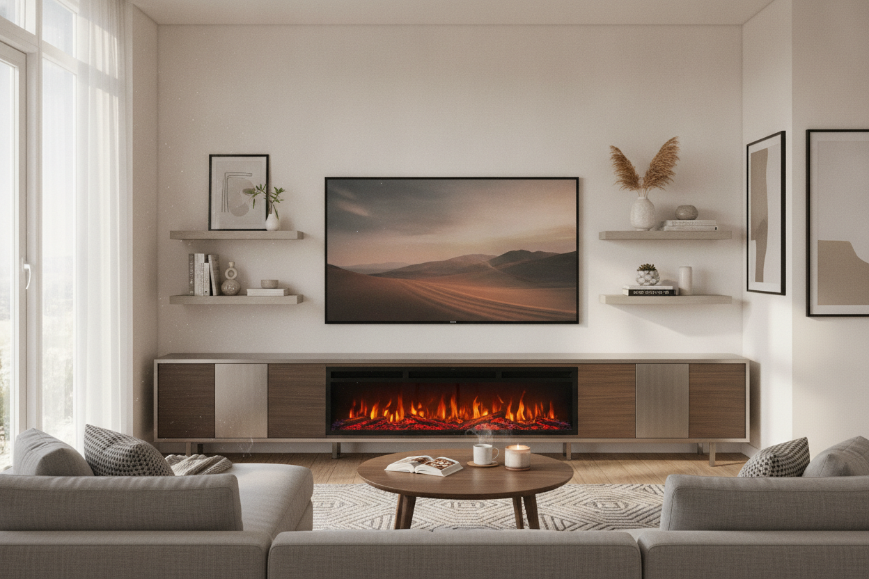 Does a Real Flame Electric Fireplace TV Stand Actually Look Real?