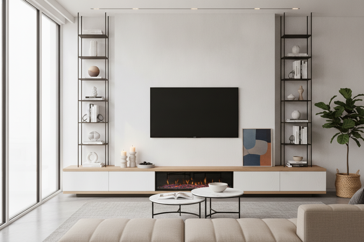 Most Fireplace TV Stand Ideas Are Tacky (Here's How I Style Mine)
