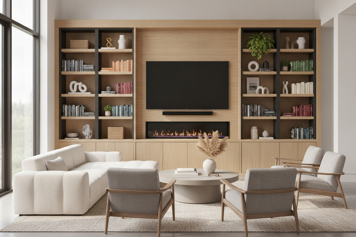 The Real Reason I Swapped My Console for a Fireplace TV Bookcase