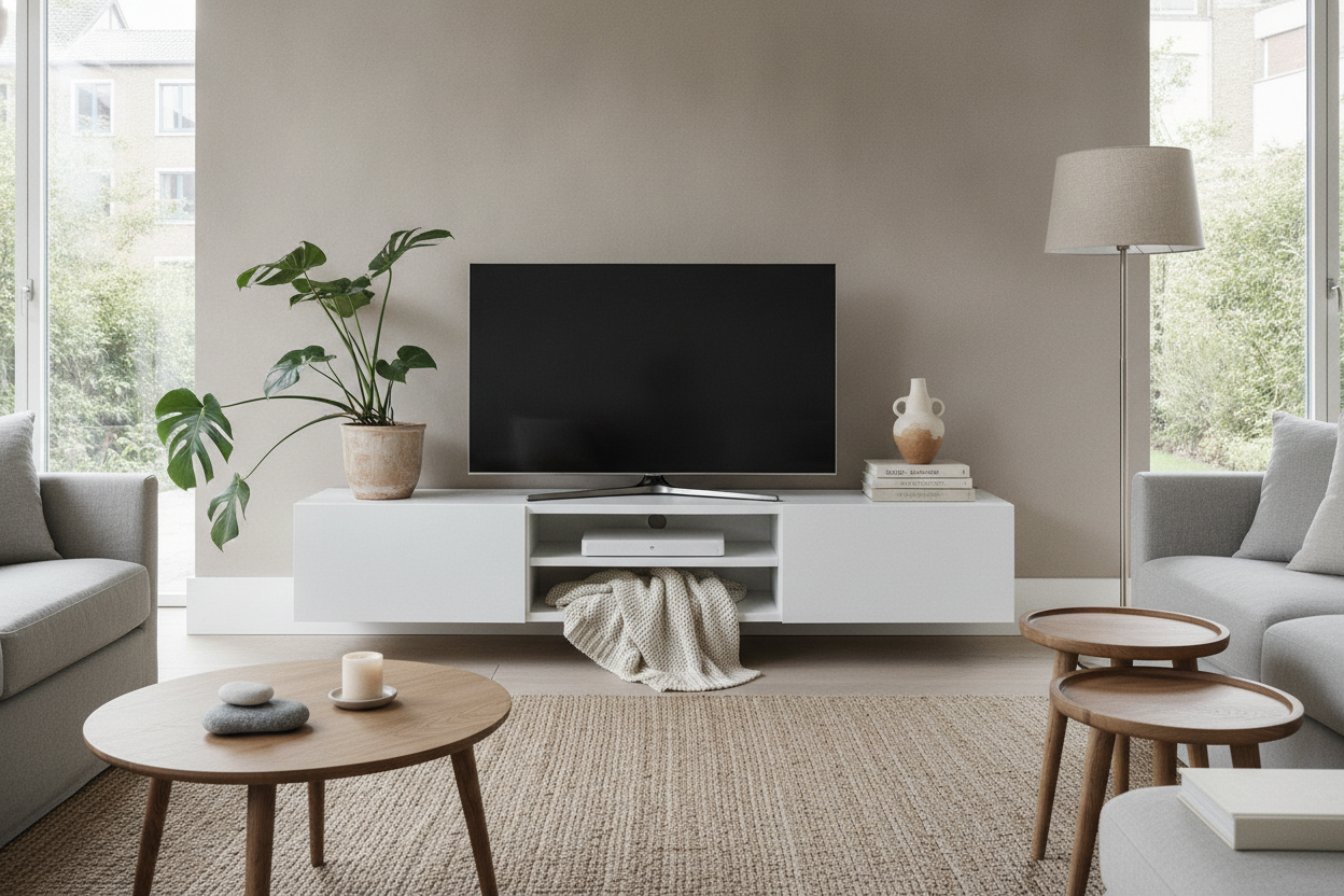 Your 65 Inch White TV Stand Looks Too Harsh (Here's How to Fix It)