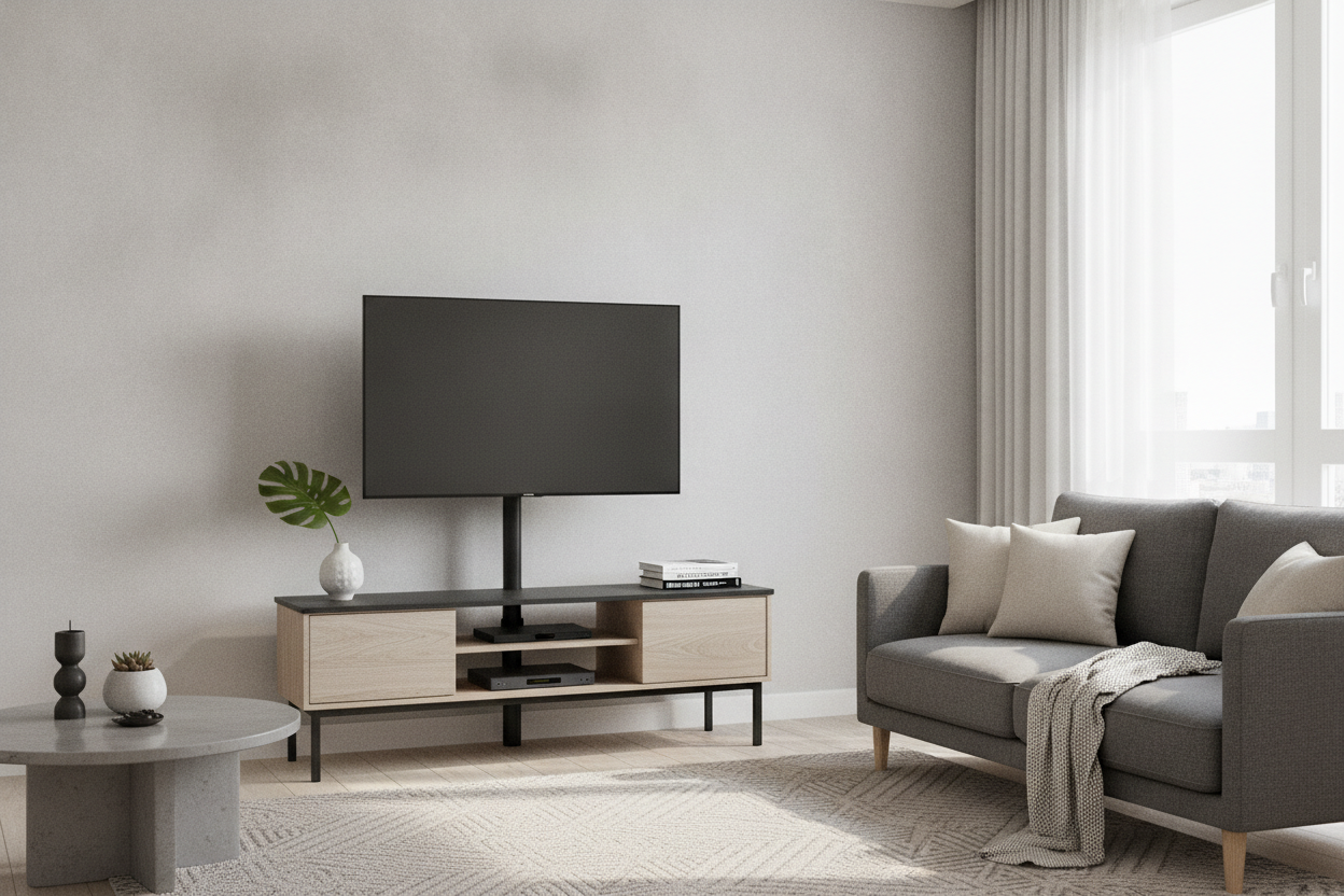 No Drilling Allowed: Why I Bought a Floor TV Stand for 65 Inch TV