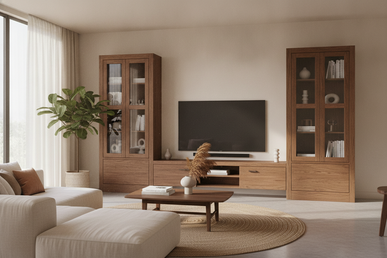 The Unlikely Return of the 'Boring' Brown TV Stand