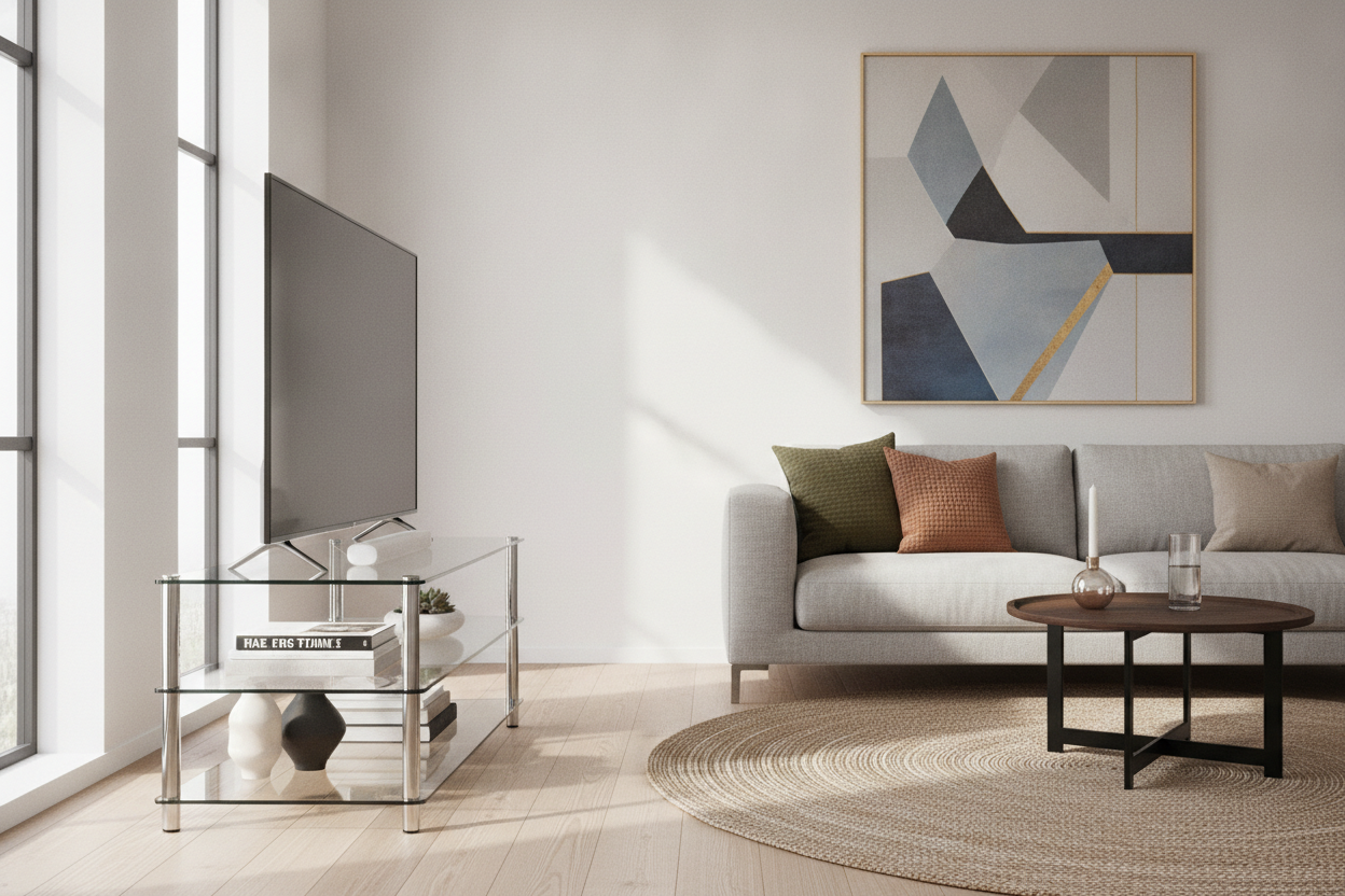 Yes, I Bought a Glass TV Stand at Walmart (And It Looks Expensive)