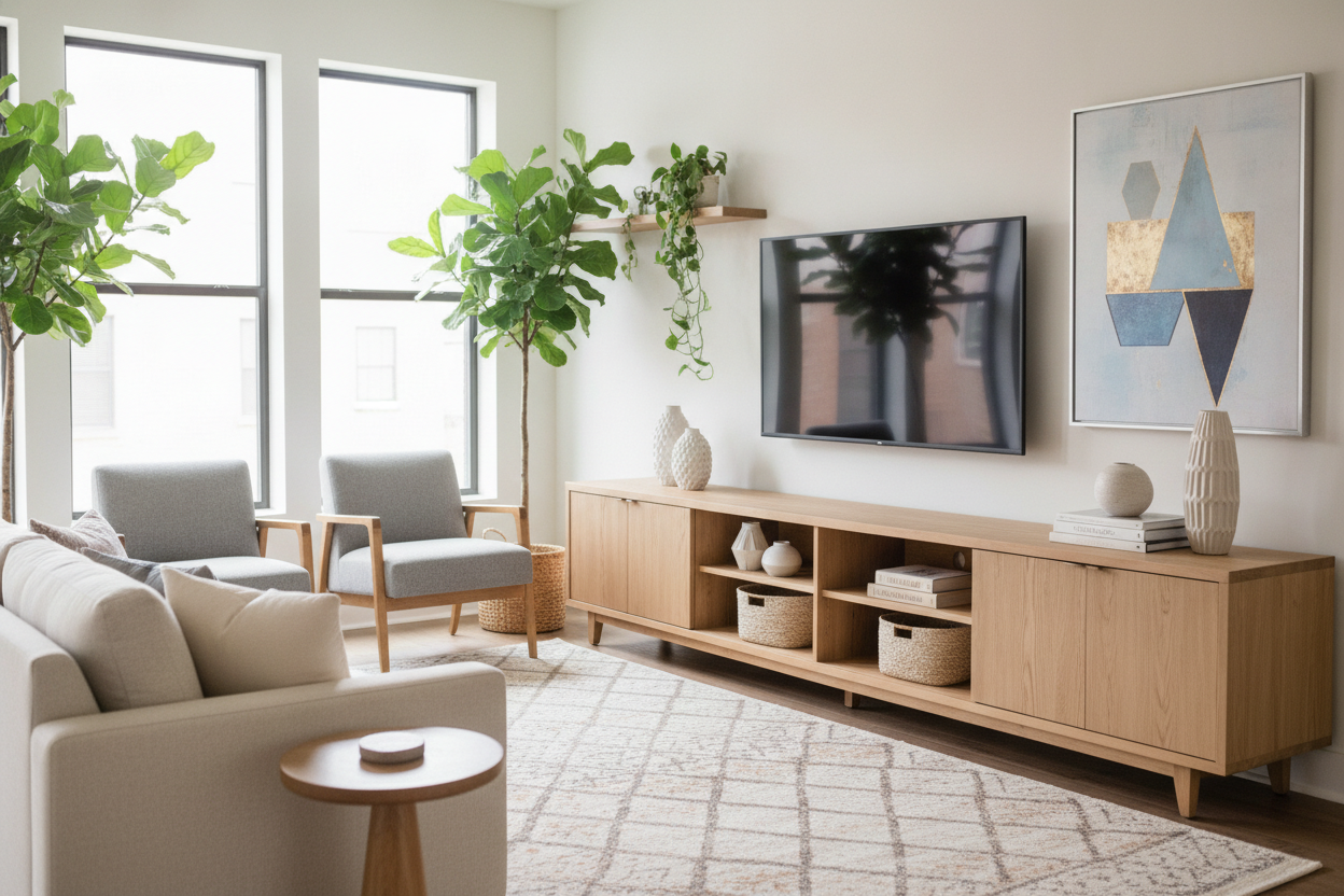 Your TV Is Sitting Too Low (Why You Need a Credenza TV Stand)