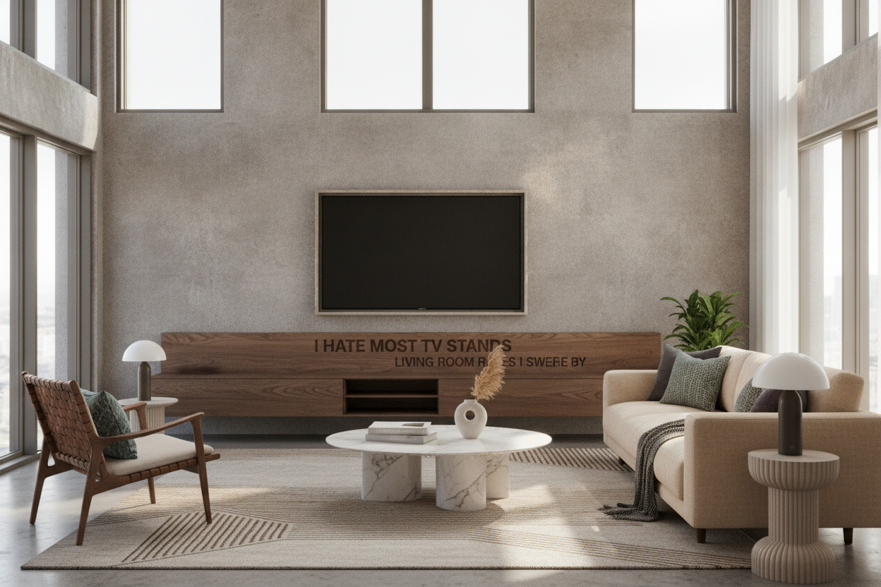 I Hate Most TV Stands: Living Room Rules I Swear By