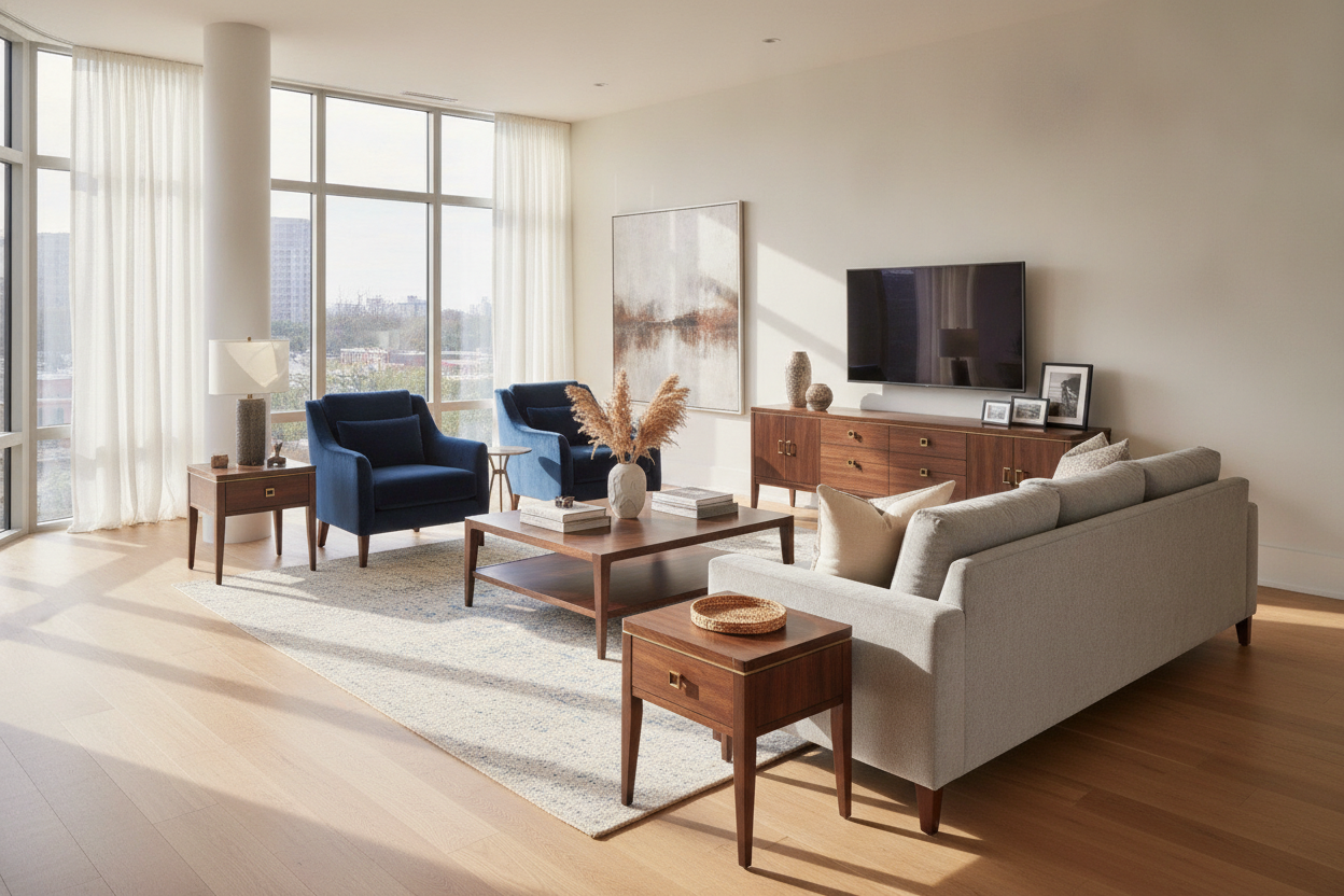 Are Matching TV Stand Coffee and End Tables Always a Bad Idea?