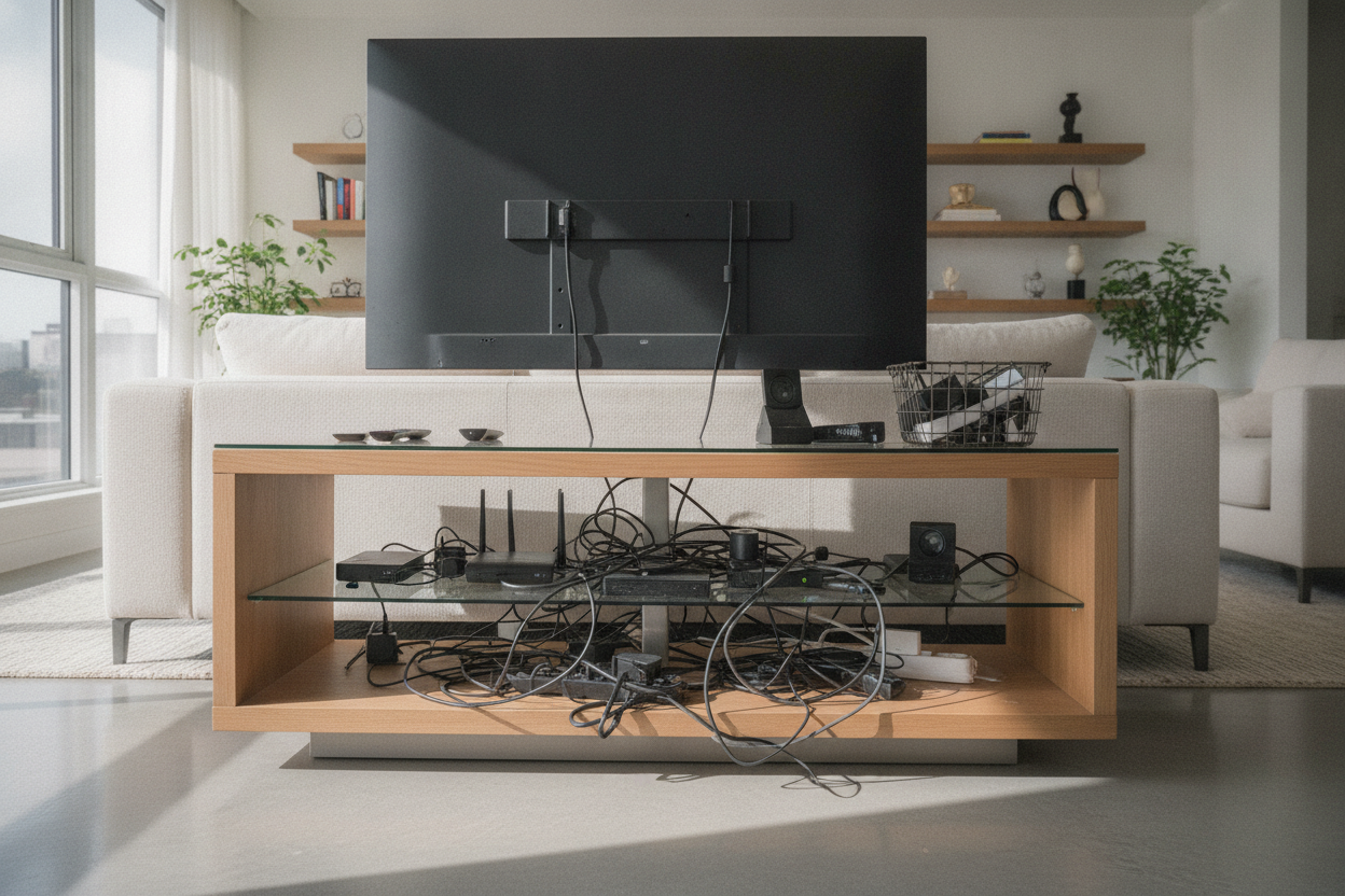 Is Your Living Room Under TV Table Suffocating Your Tech?