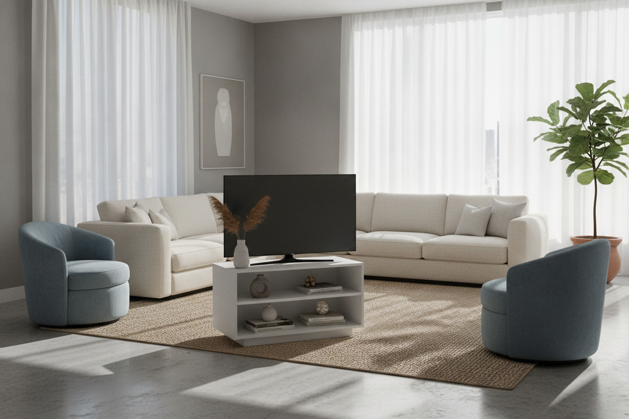 Can a Target Swivel TV Stand Actually Fix an Awkward Living Room?