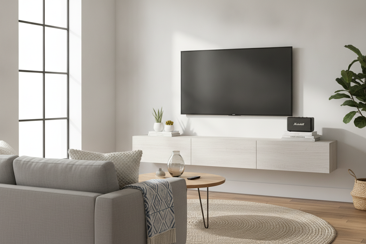 Your TV Stand Is a Dust Trap (Try This Floating TV Shelf Target Sells)