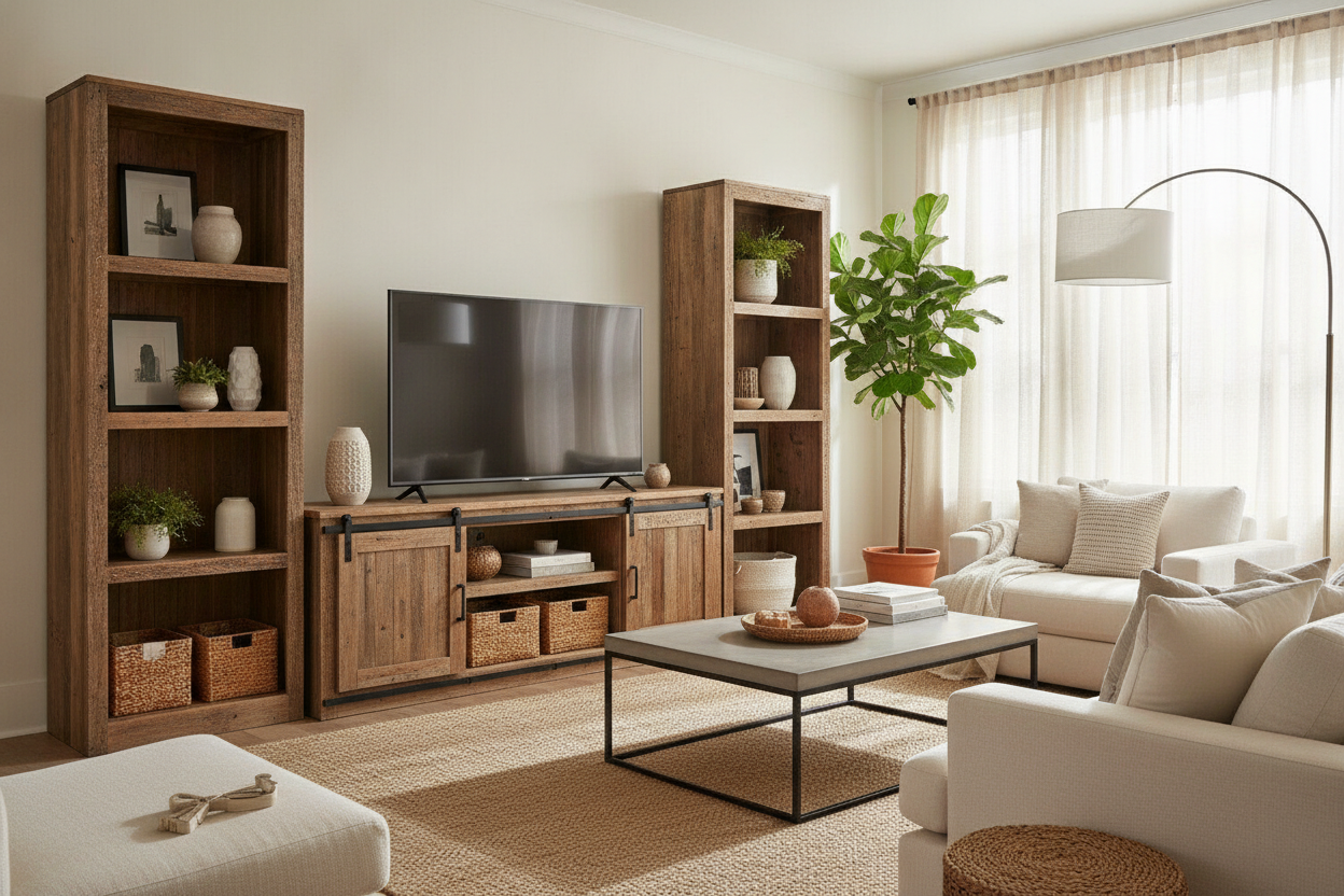 I Finally Found an Entertainment Center Rustic Yet Modern Enough