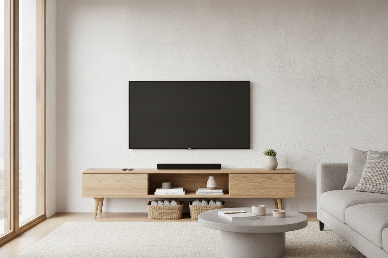 Can a Slim TV Console Actually Hold All Your Living Room Junk?