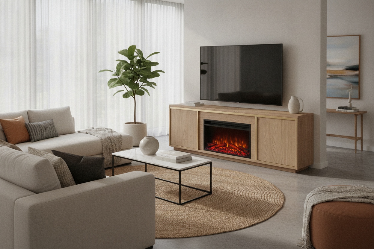 Is a Fireplace TV Stand 70 Inch Console Secretly Kinda Great?