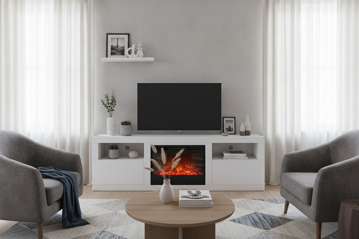 Will a 55 Inch Fireplace TV Stand Look Tacky in a Real Apartment?