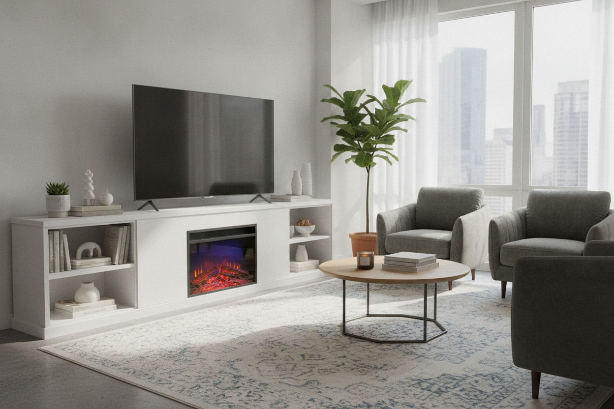 The Exact Reason I Chose a 58 Inch Fireplace TV Stand for My Apartment