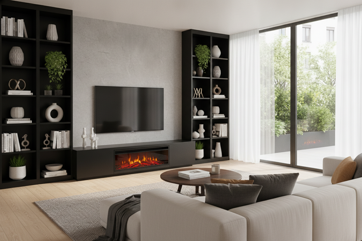 I Was Dead Wrong About the Black Fireplace TV Stand Trend