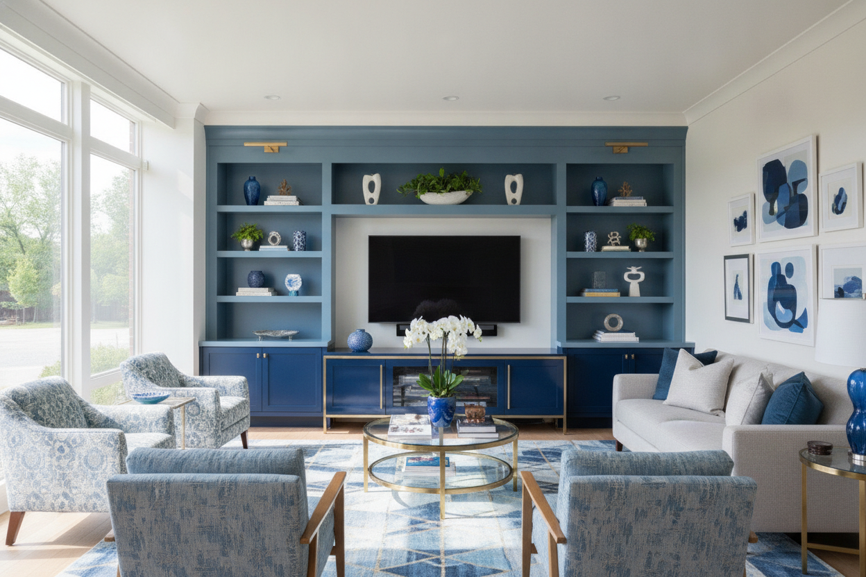 I Finally Ditched Wood for a Blue TV Stand (And I'll Never Go Back)