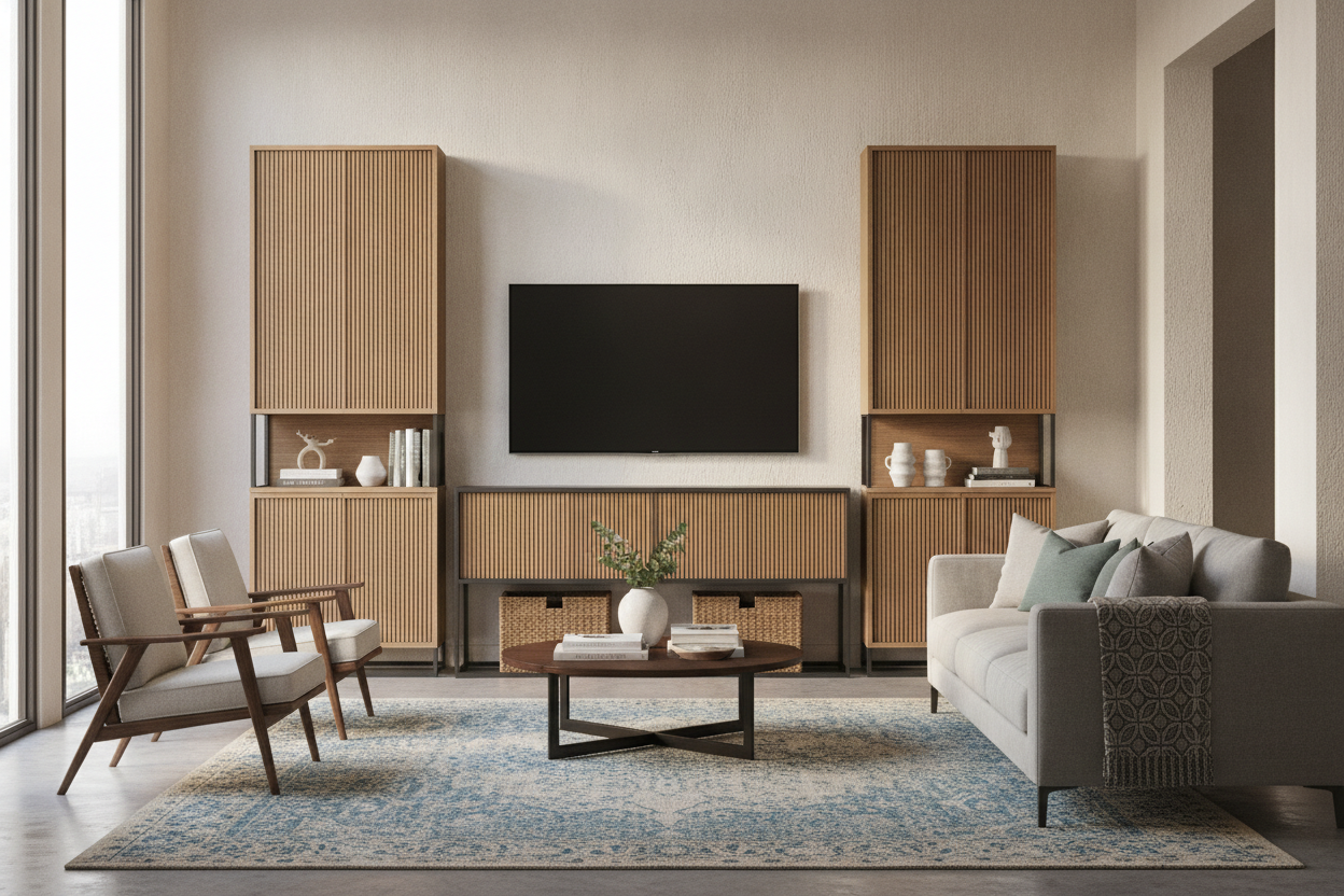 I'm Begging You to Buy Television Consoles and Stands With Doors