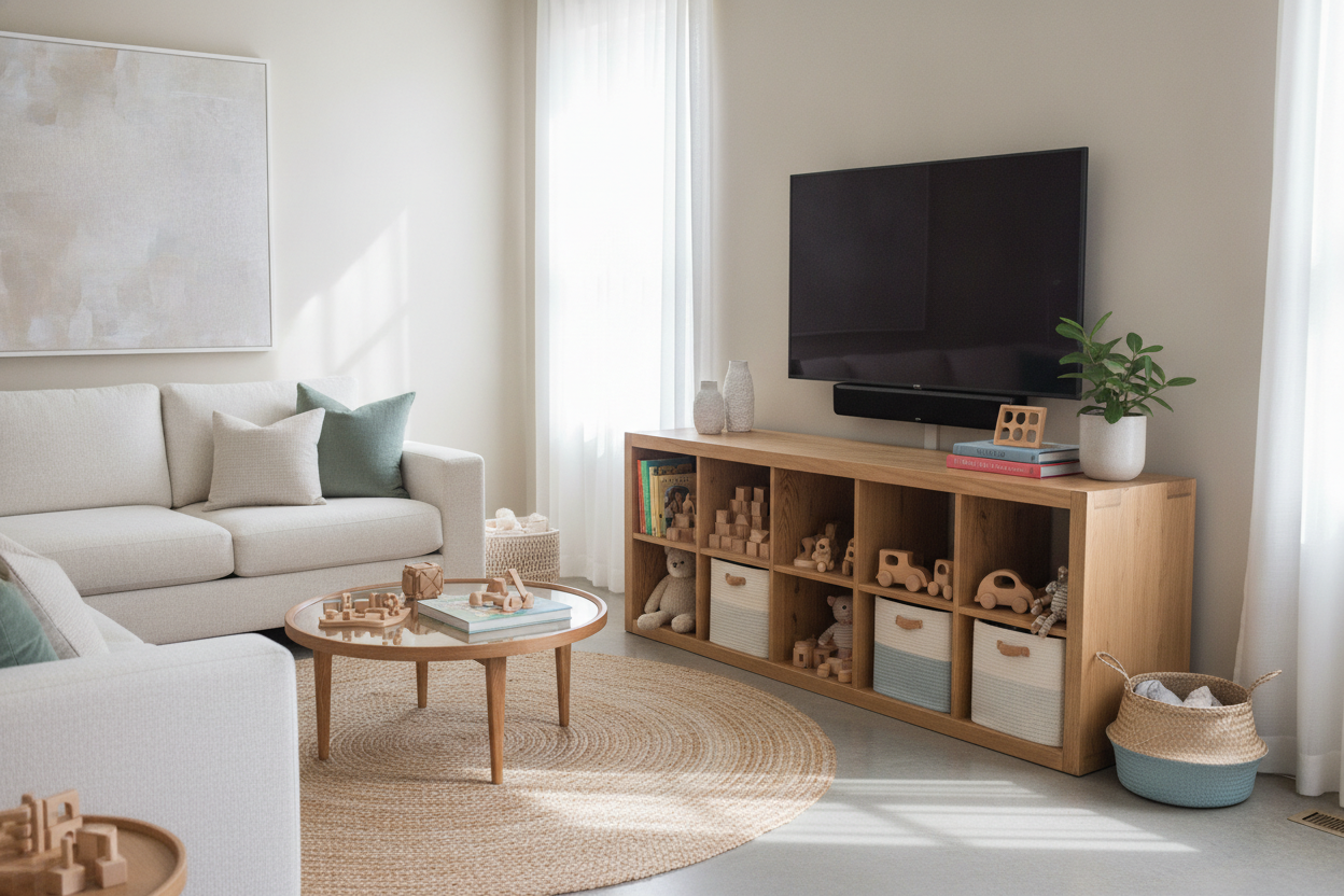 Why I Swapped Bins for a Combo Toy Storage and TV Stand