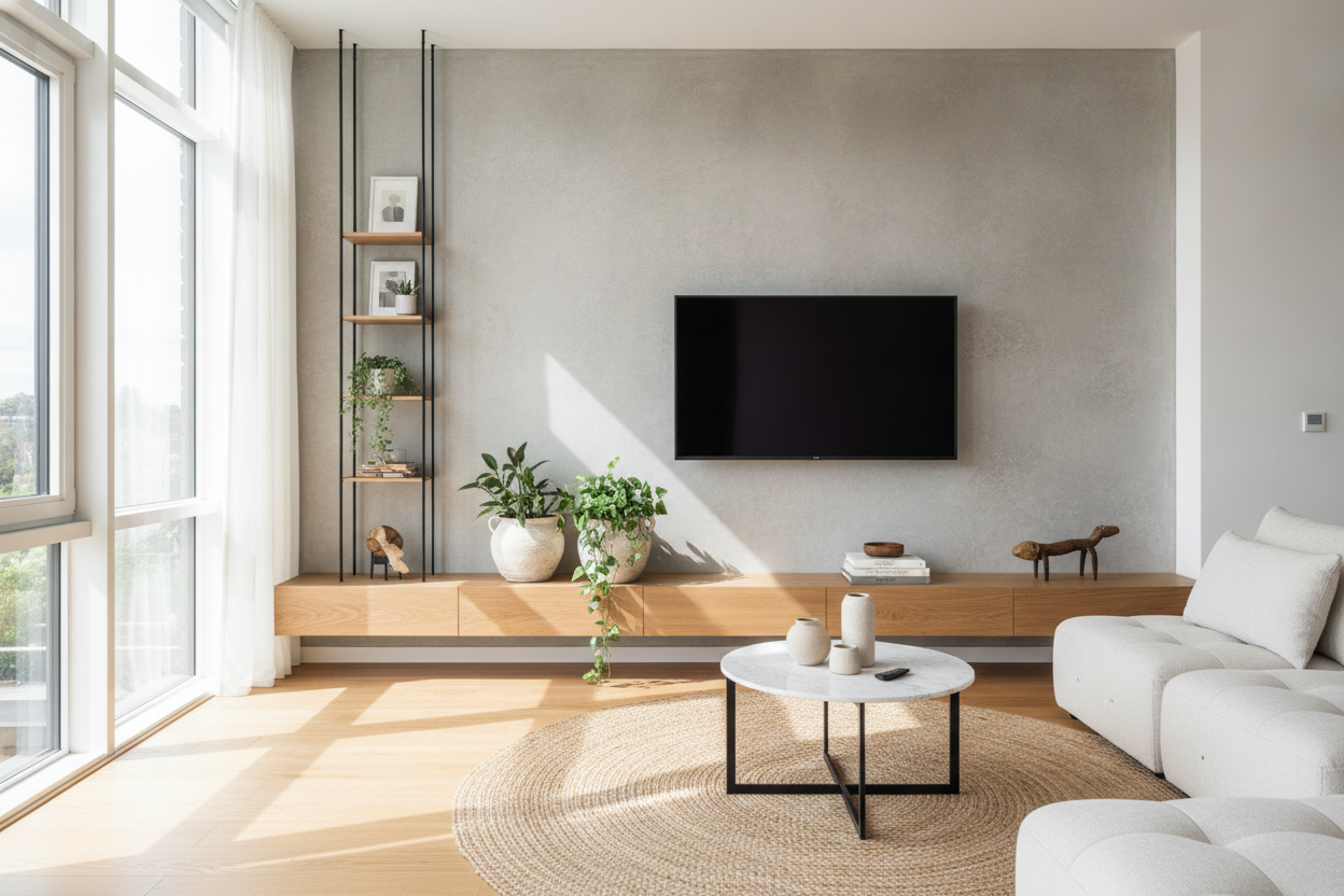 The Awkward Void: What to Put Below Wall Mounted TV Setups