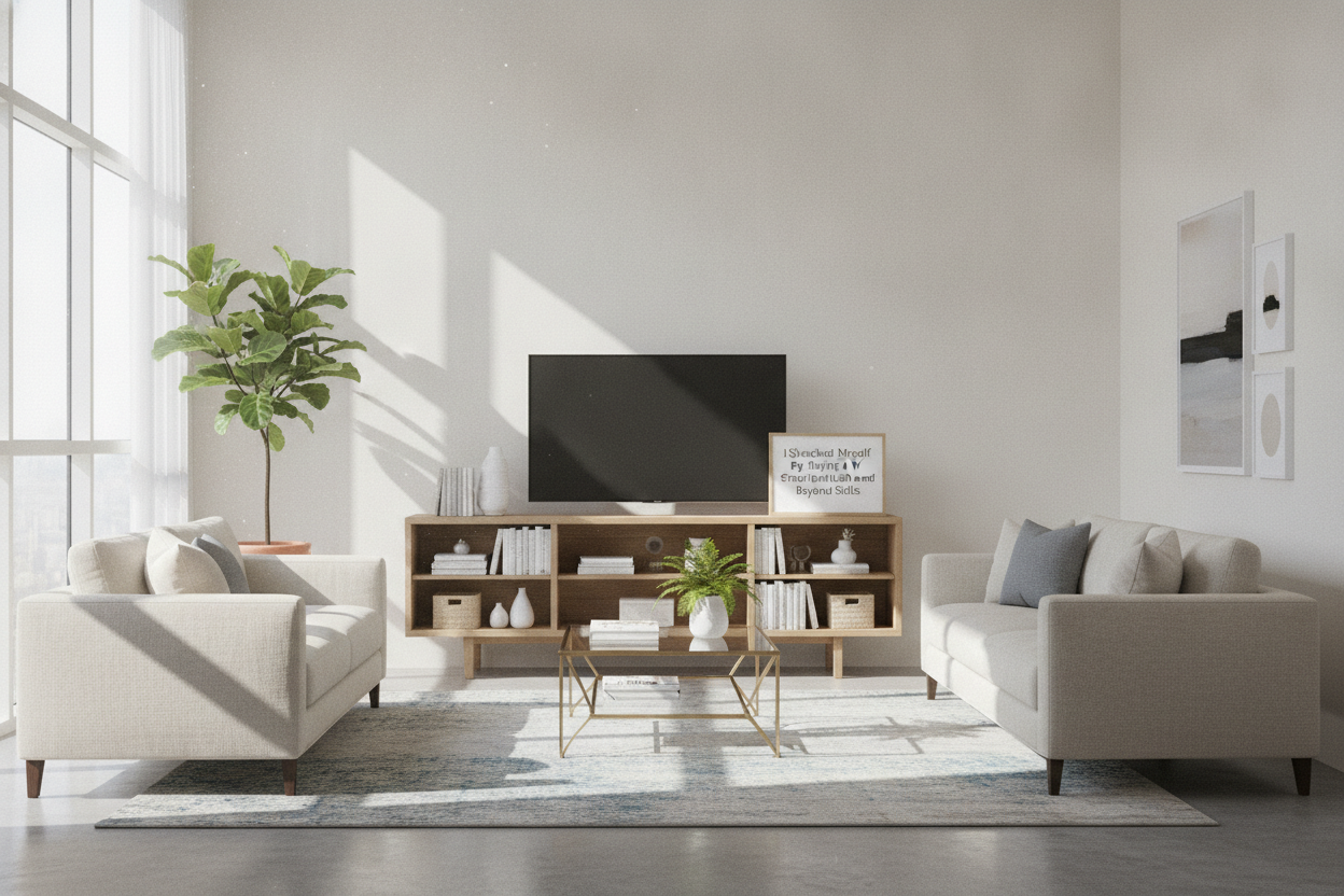 I Shocked Myself By Buying a TV Stand Bed Bath and Beyond Sells