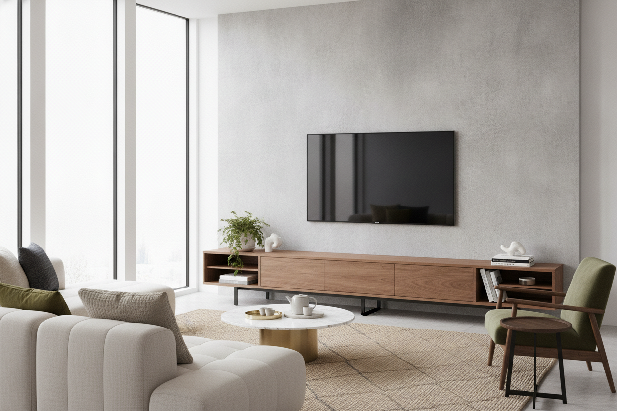 My Wall Looked Naked Until I Found the Right Furniture for Under TV