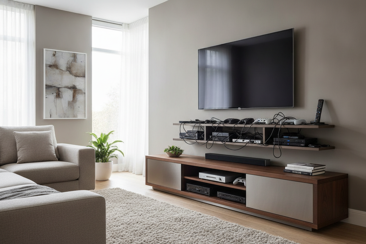 A Floating Shelf Sounds Cool Until You Need a Real Media TV Stand