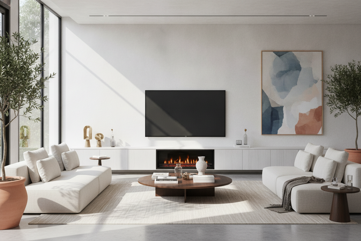 I Put a Large TV Stand With Fireplace Under My OLED (No Regrets)