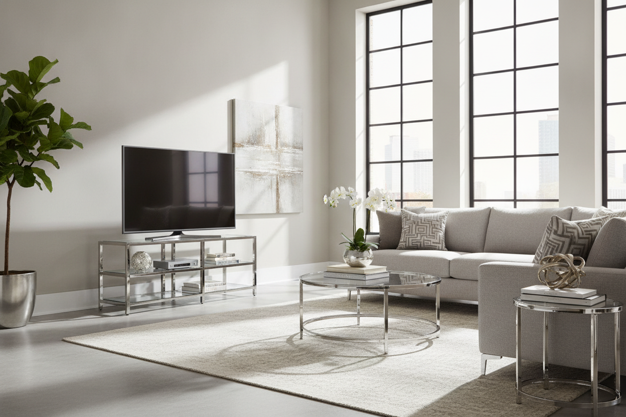 Stop Fearing Shiny Furniture: The Case for a Chrome TV Stand