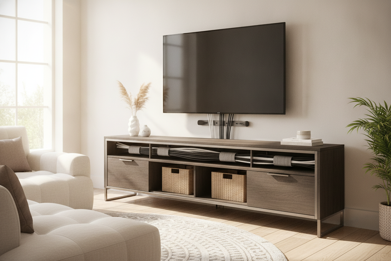 My Zip-Tie Era is Over: Finding a TV Stand With Cable Management