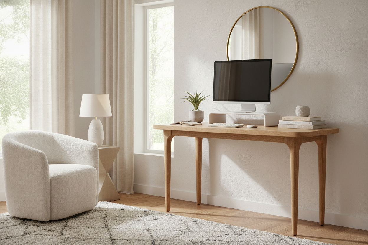 How to Style an Aesthetic Standing Desk to Look Like Real Furniture