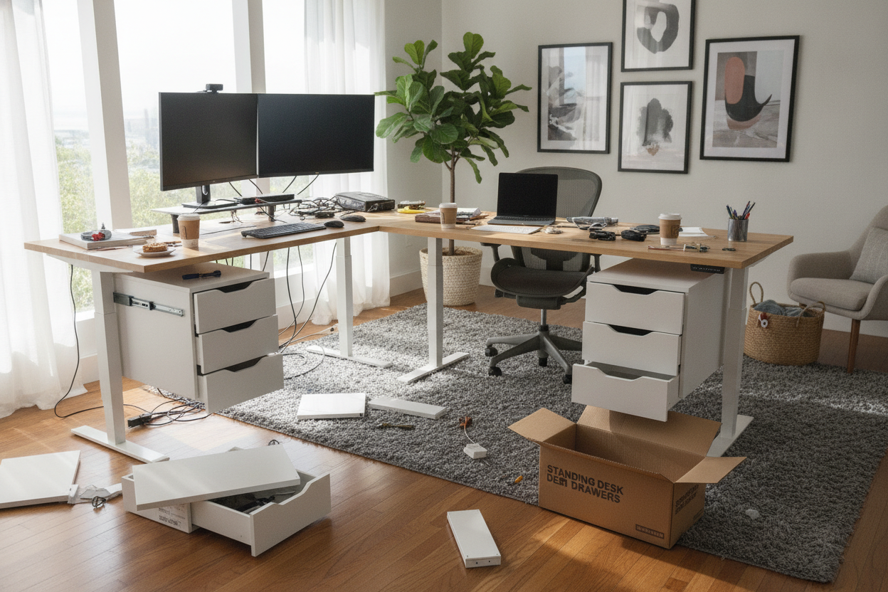 The Messy Reality of Buying Drawers for Standing Desk Setups
