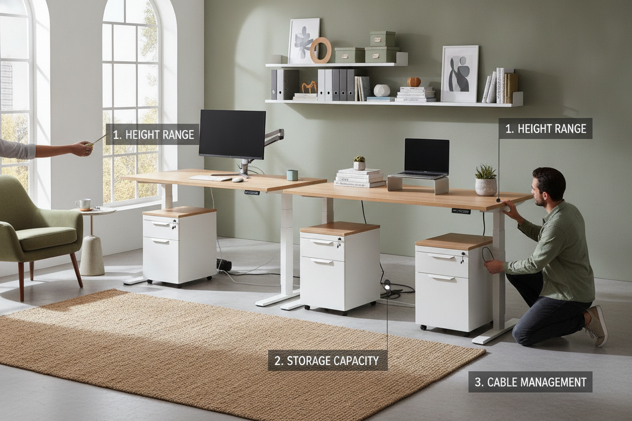 3 Things to Check Before Buying a Sit Stand Desk With File Cabinet