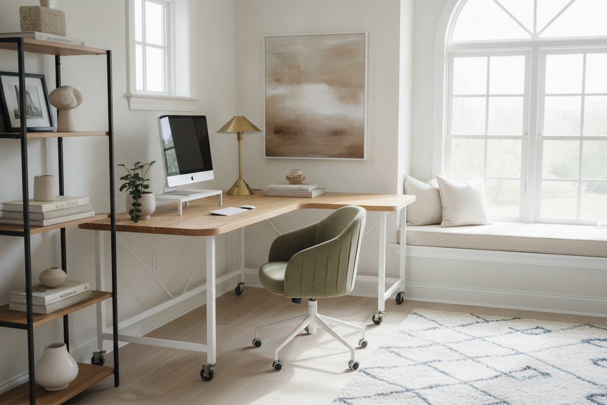 How to Style a Corner Desk on Wheels Without Looking Like a Cubicle