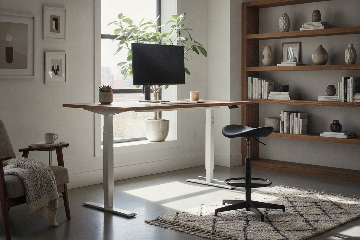 I Bought a Standing Desk, But an Adjustable Desk Stool Saved My Feet