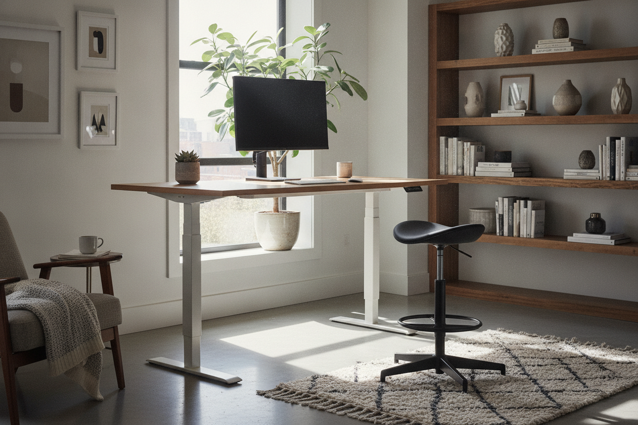 I Bought a Standing Desk, But an Adjustable Desk Stool Saved My Feet