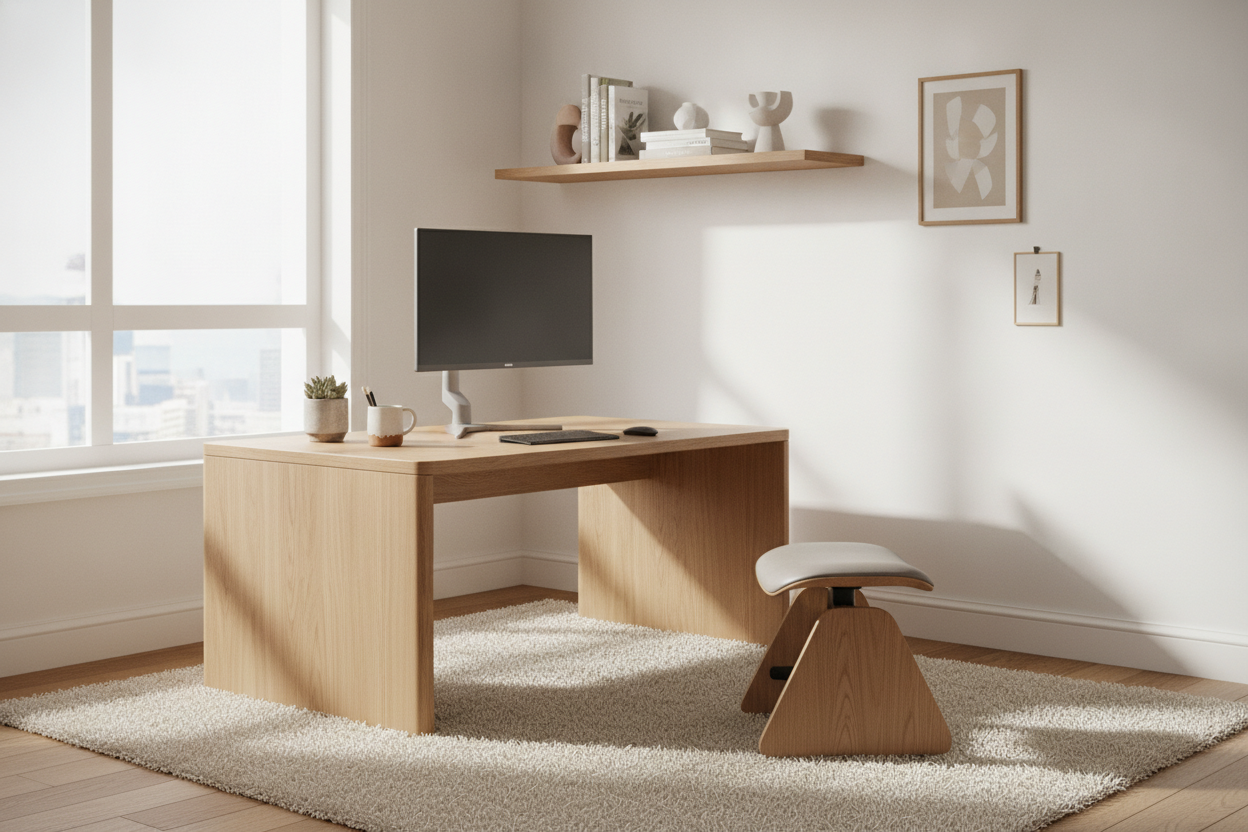 I Traded My Clunky Office Setup for a Sleek Low Desk Table