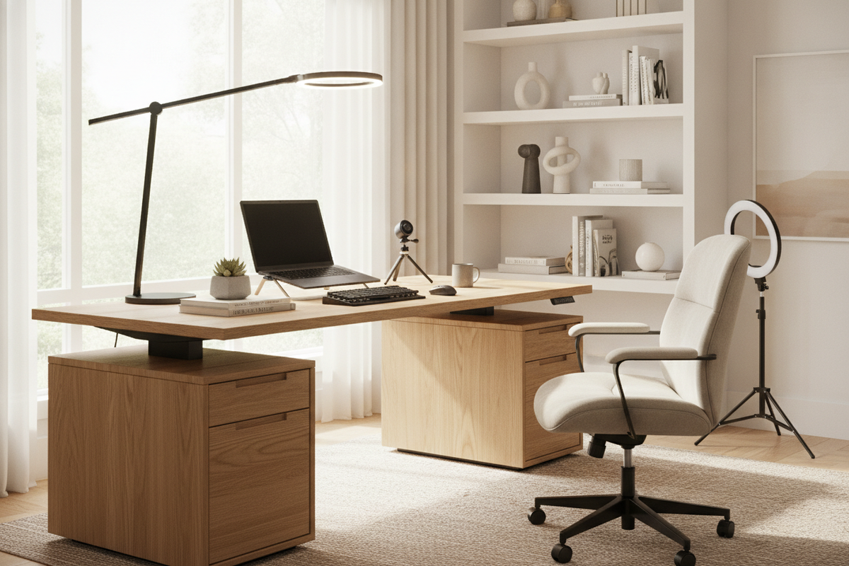 Your Zoom Setup Needs a Desk Light Stand, Not Another Ring Light