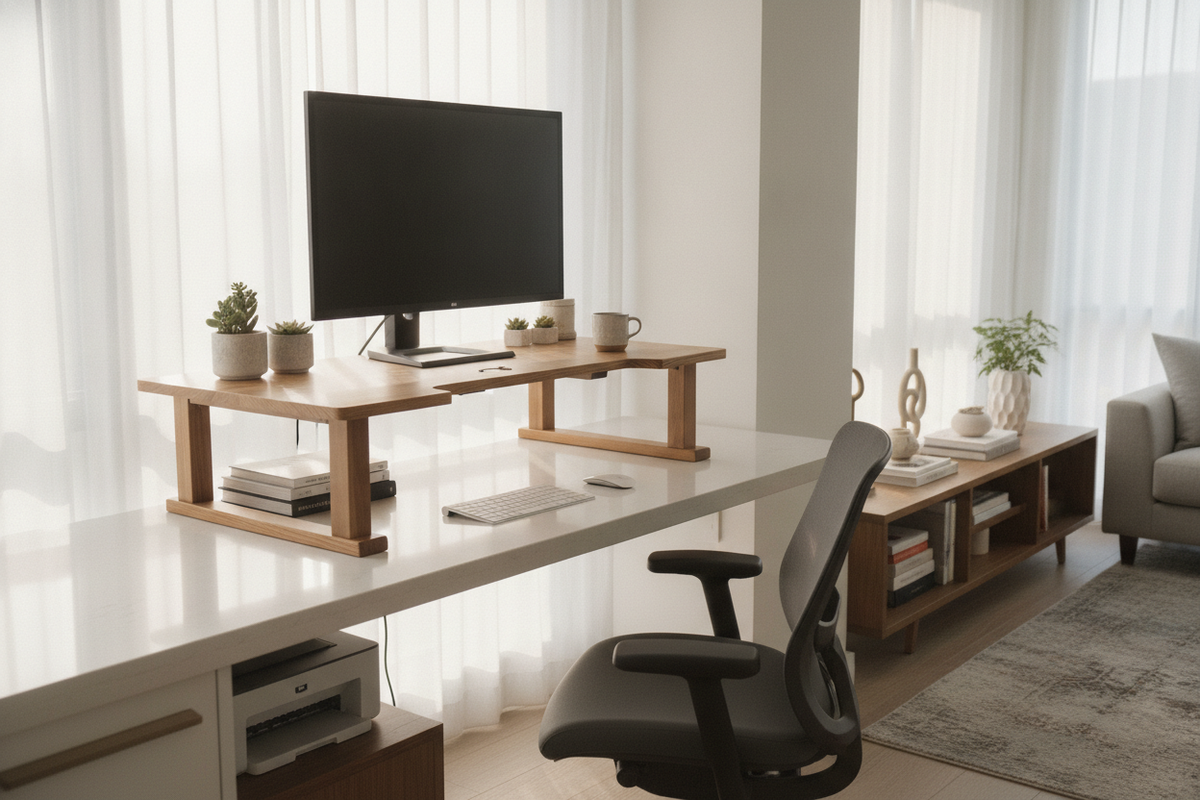 I Saved My Built-In Counters With a Simple Stand Up Desk Riser