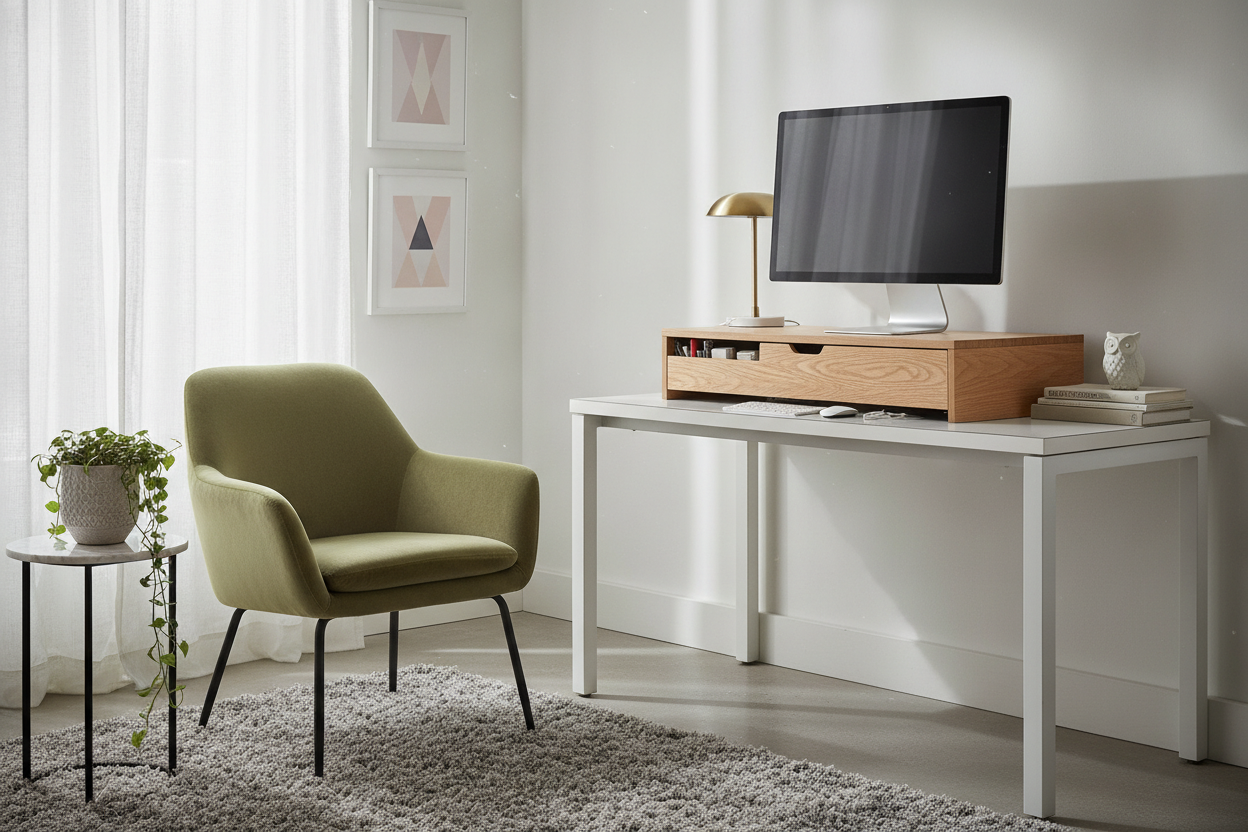 The Best Computer Monitor Riser Is Actually Just Hidden Storage