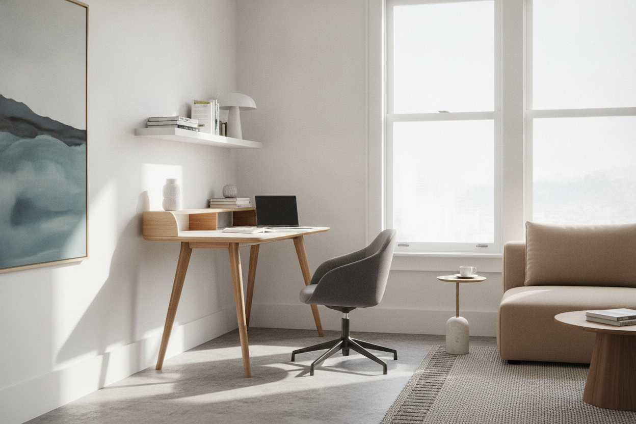 Your Awkward Corner Needs a 3 Leg Desk, Not a Plant